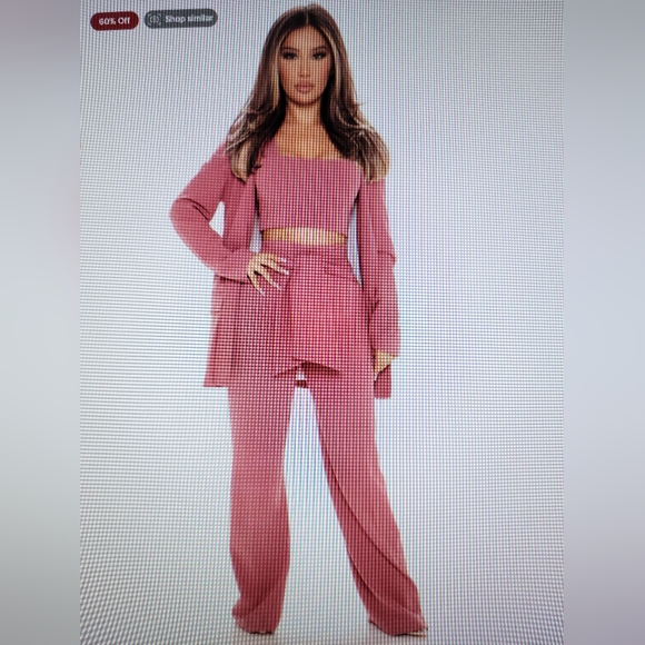 Wide leg soft jersey pants size M - Picture 11 of 11